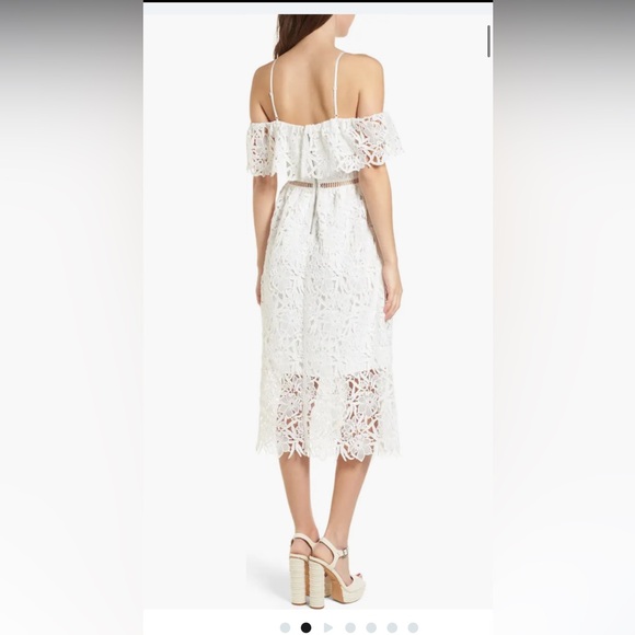 Astr the Label white Lace off shoulder dress - Picture 2 of 11